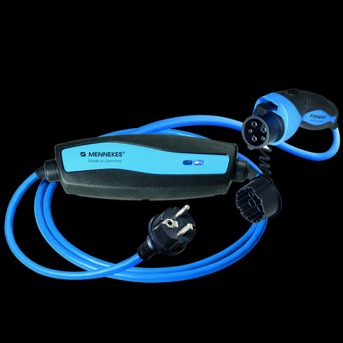 Mennekes® — Schuko til type 1 ladekabel — 10A — 1-fas — Elbilgrossisten